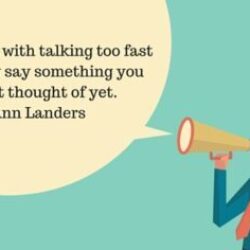 How to slow down if you speak too fast